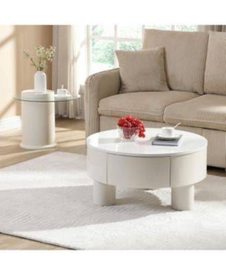 Nesting Coffee Table Set w/ Storage Drawer