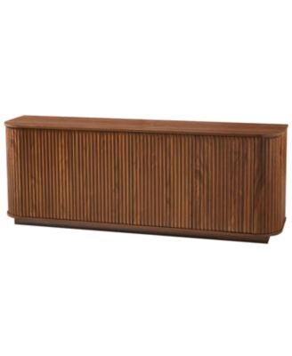 Walnut Wave Pattern Sideboard/TV Stand - 64"