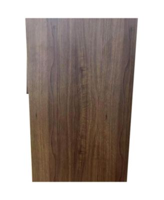 57" Metal Flip Door Cabinet - Walnut