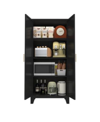 61" Metal Storage Cabinet with Adjustable Shelves