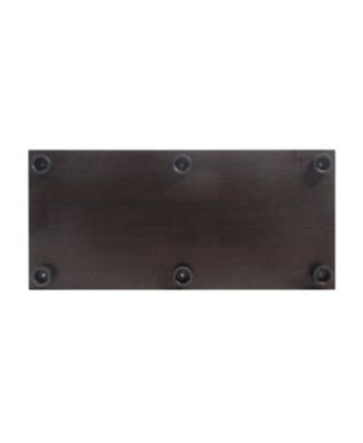 Two Door Glass Cabinet Glass Display Cabinet with 4 Shelves, Black