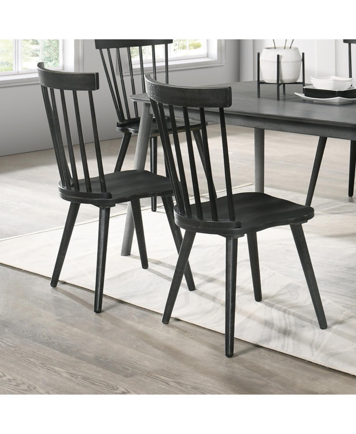 Streamdale Furniture 2 Rustic Farmhouse Dining Chairs