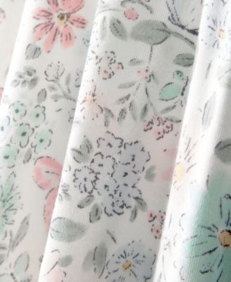 Baby Girls' Butterfly Garden Print Bodysuits, 2-Pack