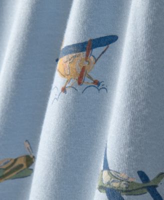 Baby Boys' Plane Print Round Neck Sleeper Gowns, 2-Pack