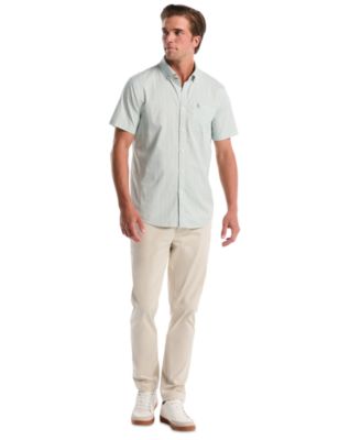 Men's Mini Geo Print Button-Down Shirt