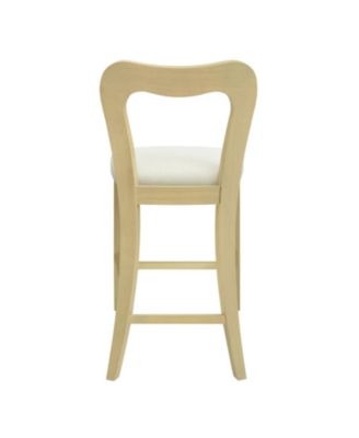 Streamdale Counter Stool Without Arm(light ash+beige) Set of 2