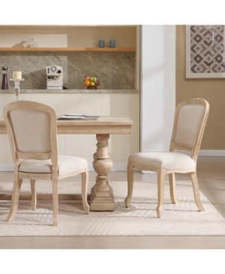 Streamdale French Country Upholstered Dining Chairs, Set of 2