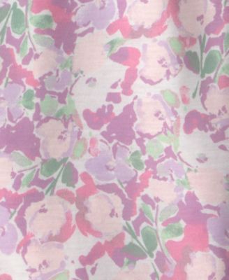 Girls' Toddler 2T-5T Unicorn Floral Print Loose-Fit Night Gowns, 2-Piece Set