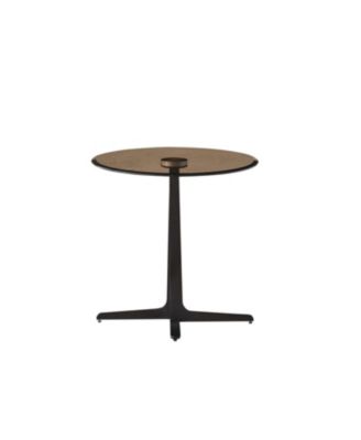 Modern Round Glass Top End Table