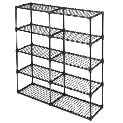 Streamdale Heavy-Duty 5-Shelf Wire Rack with Cover (2-Pack), 1100 lbs Capacity