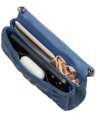 Tabby Mini Quilted Suede Crossbody Bag 19