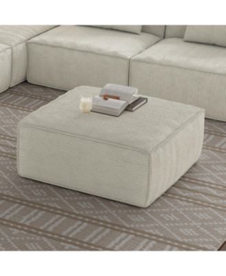 Sectional Sofa Ottoman Cream