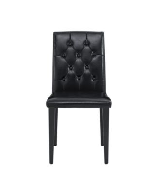 Black PU Dining Chairs (4-Pack)