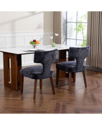 Mid Century Modern Dining Chairs (Set of 2) Gray