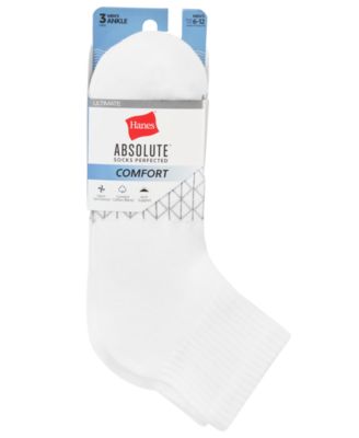 Men's Ultimate Absolute Comfort Ankle-Length Socks, 3-Packs