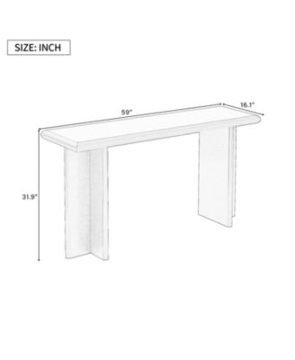 Streamdale Modern Entryway Table with L-Shaped Legs,Suitable for Entryway, Hallway