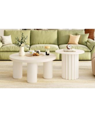 Round Coffee Table Set of 2