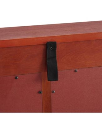 Lighted Cherry Glass Display Cabinet