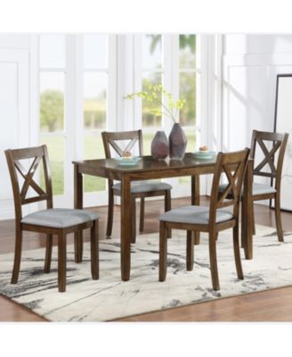 Walnut Dining Chairs Set of 4