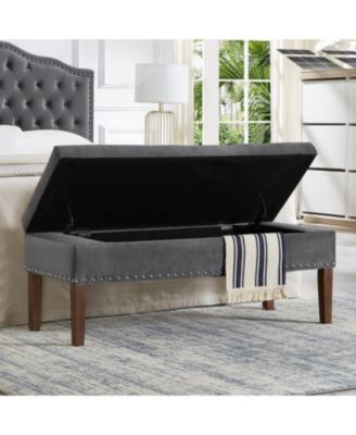  Tufted Bench with Storage