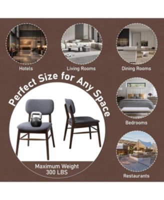 Mid-Century Dining Chairs, -Set of 2