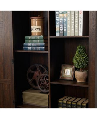 Farmhouse Cabinet with Barn Doors and Shelves