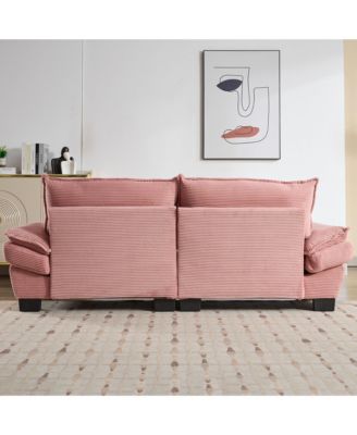 Streamdale Corduroy Sofa Sleeper with Comfy Cushions