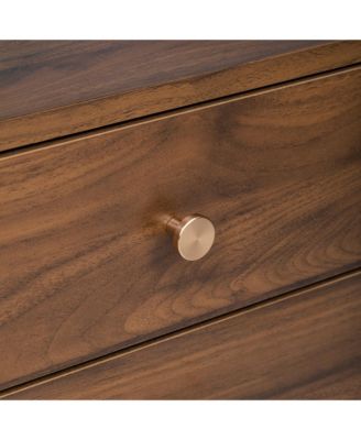 76" Modern Glass-Door TV Stand for 85" TVs, Wood-Grain Entertainment Center