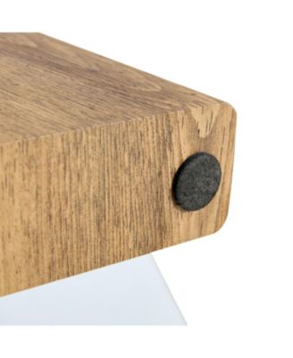  31" Modern Hexagonal Coffee Table, White Marble Top