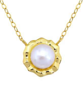 Cultured Freshwater Pearl (7mm) Pendant Necklace, Macy's Exclusive