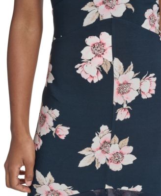 Women's Chiffon Combo Midi Dress