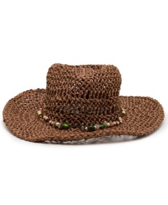 Beaded Trim Classic Western Hat