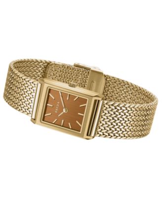 Women's 'Virgil Tethered' Gold Stainless Steel Mesh Watch, 20mm