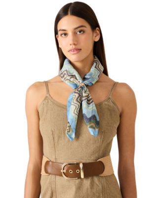 Wavy Shimmer Square Scarf