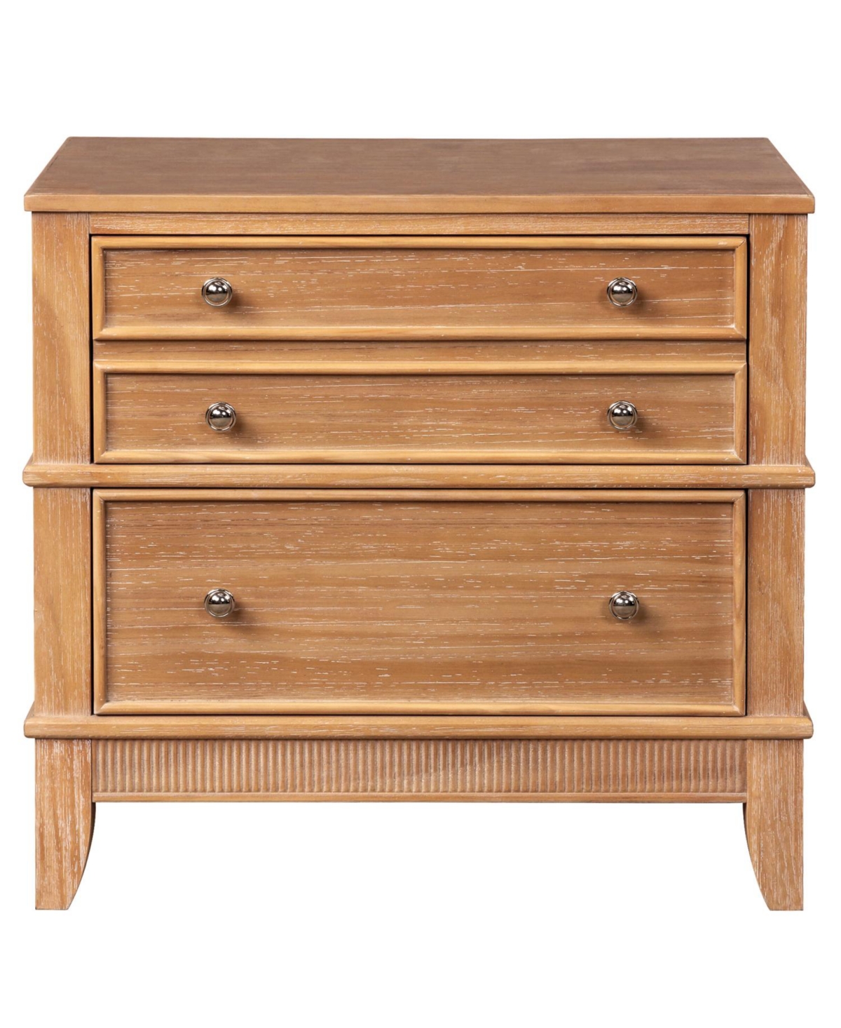 Streamdale Furniture Hazel 3-Drawer Hazel 3-Drawer Side Table for Living Room, Hallway, Entryway, Set of Two