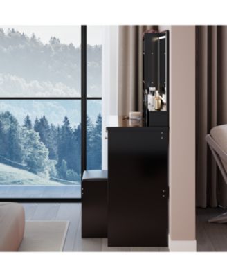 41" LED Mirror Vanity Table with Stool