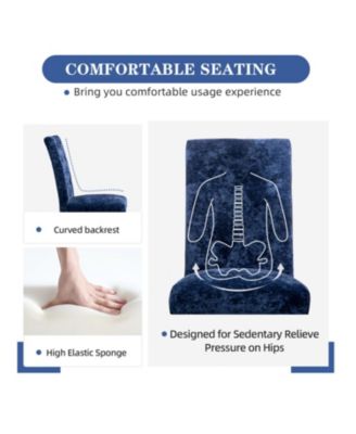  Velvet Dining Chairs (Set of 2) - Deep Blue