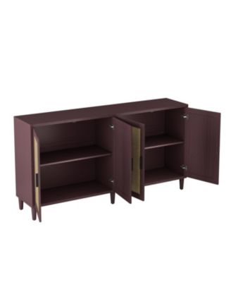 70" Rattan Buffet Cabinet with Storage