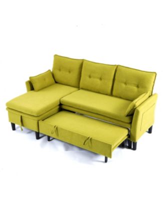 Streamdale Green L-Shaped Sectional Sofa with Storage