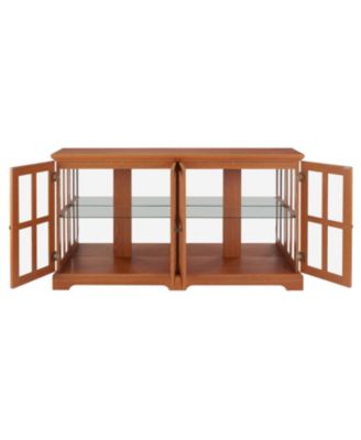 + 1 Pc + Wood (Dark Oak) + LED Lighting + Curio Cabinet