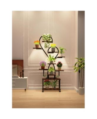 + Multi-Tier + Metal + Grow Lights + Plant Stand