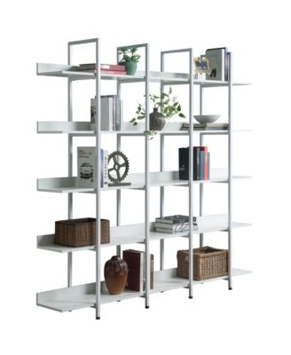 5 Tier Bookcase, Industrial Style Shelf