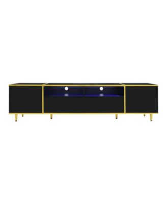 70.9" LED TV Stand - 2 Shelves Drawers & Cabinets