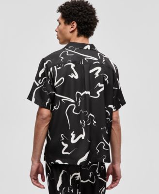 Men's Printed Woven Camp Shirt