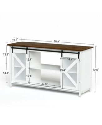 Metal Aquarium Stand with Cabinet - 80 Gallon White