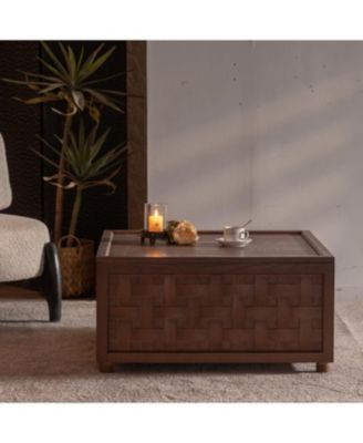 Farmhouse Coffee Table - Large Square Brown