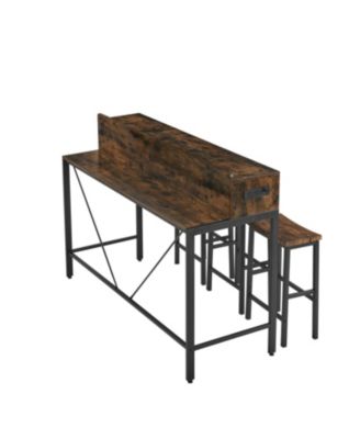 59" Bar Table Set with Power LED & 3 Stools