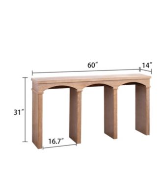 Rustic Archway Console Table - 60" Entryway/Sofa Table