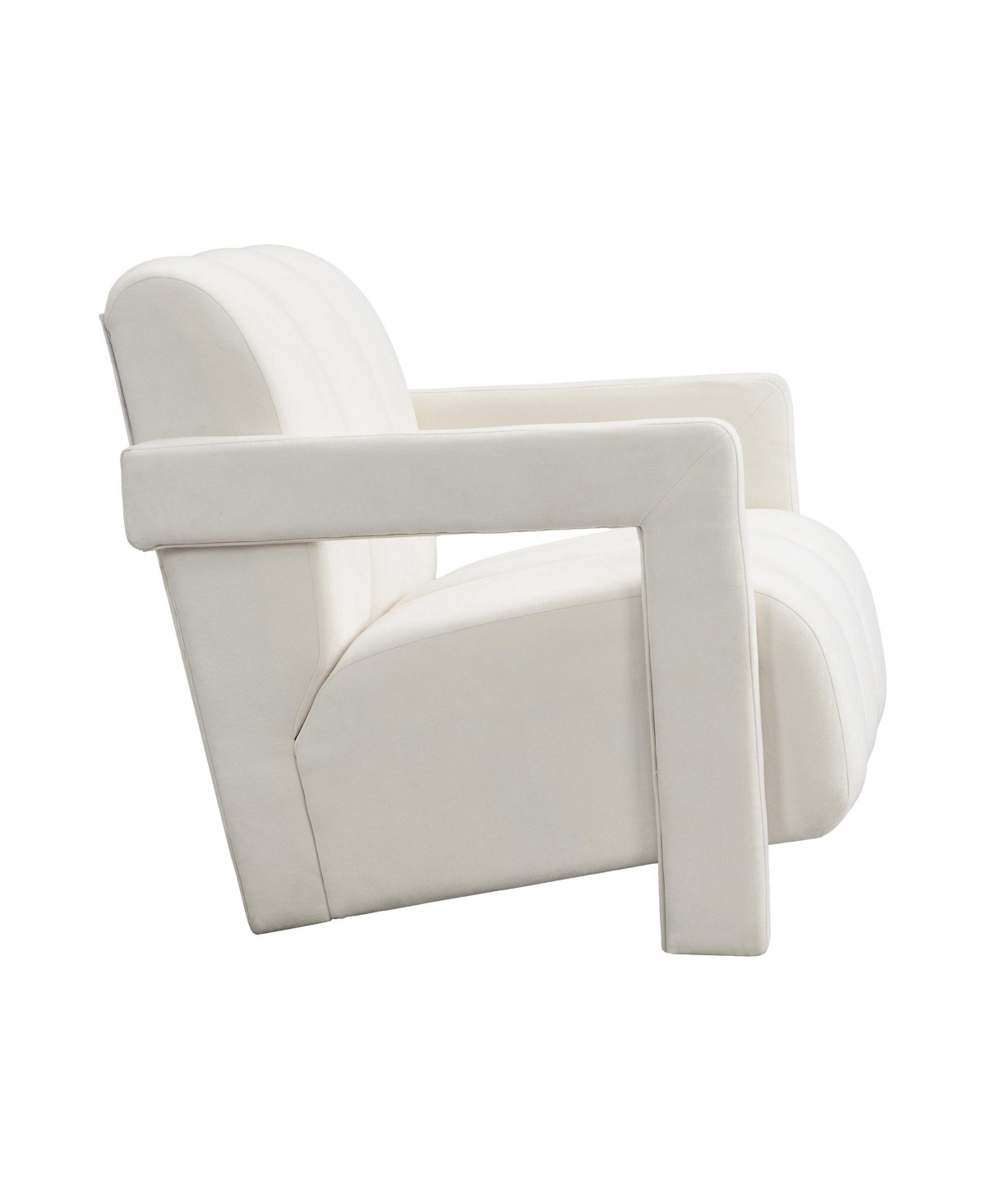 Streamdale Furniture Modern Armchair Set of 2, L-Arms, Polyester