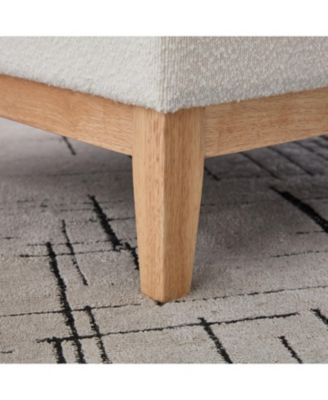 33.86" Boucle Storage Ottoman/Coffee Table